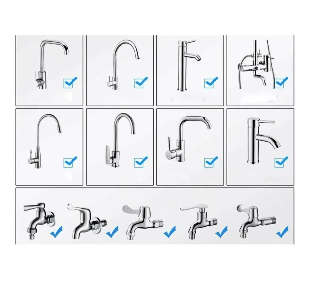 Grifo Ahorrador De Agua Cocina Cuello Fl